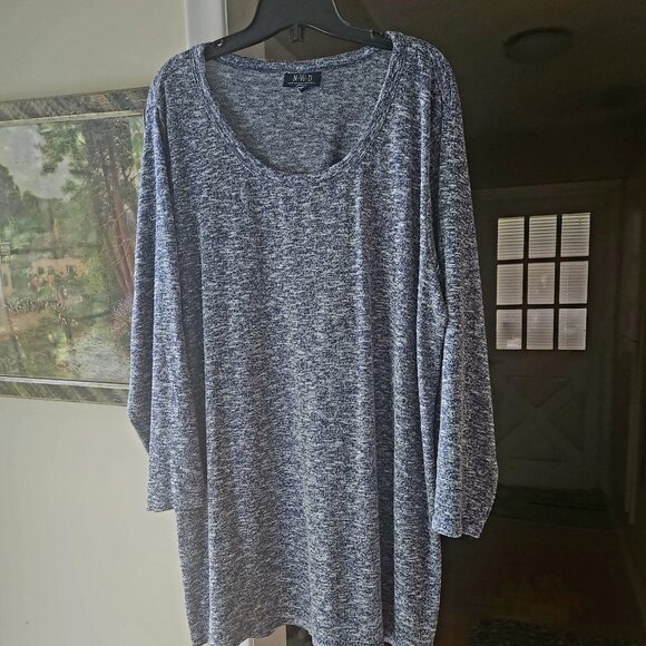 Kewl sweater w/pleated back & button sleeves Nice n light & stretchy Sz 2x - Picture 1 of 8